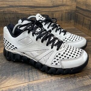 Reebok ZigTech Running Shoes White Black Men's Size 9 Athletic Sneakers